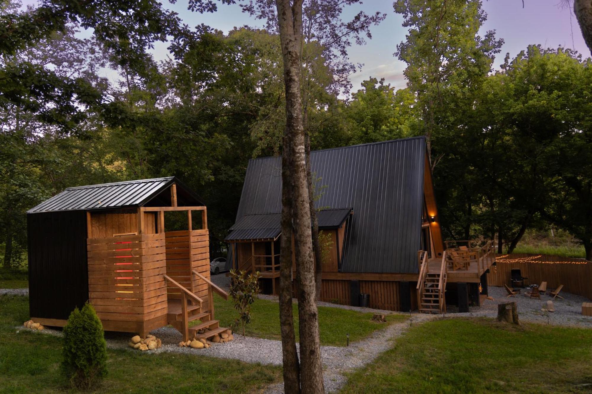 Valhalla Cabins Aframes With Hot Tubs & Sauna Cosby Exterior photo